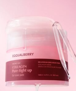 EQQUALBERRY - Collagen Pore-Tight Up Gel Toner Pads - Disques tonique gel collagène resserrant pores